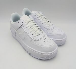 Nike Women's Air Force 1 Shadow Triple White Shoes Size 8 Forces CI0919-100